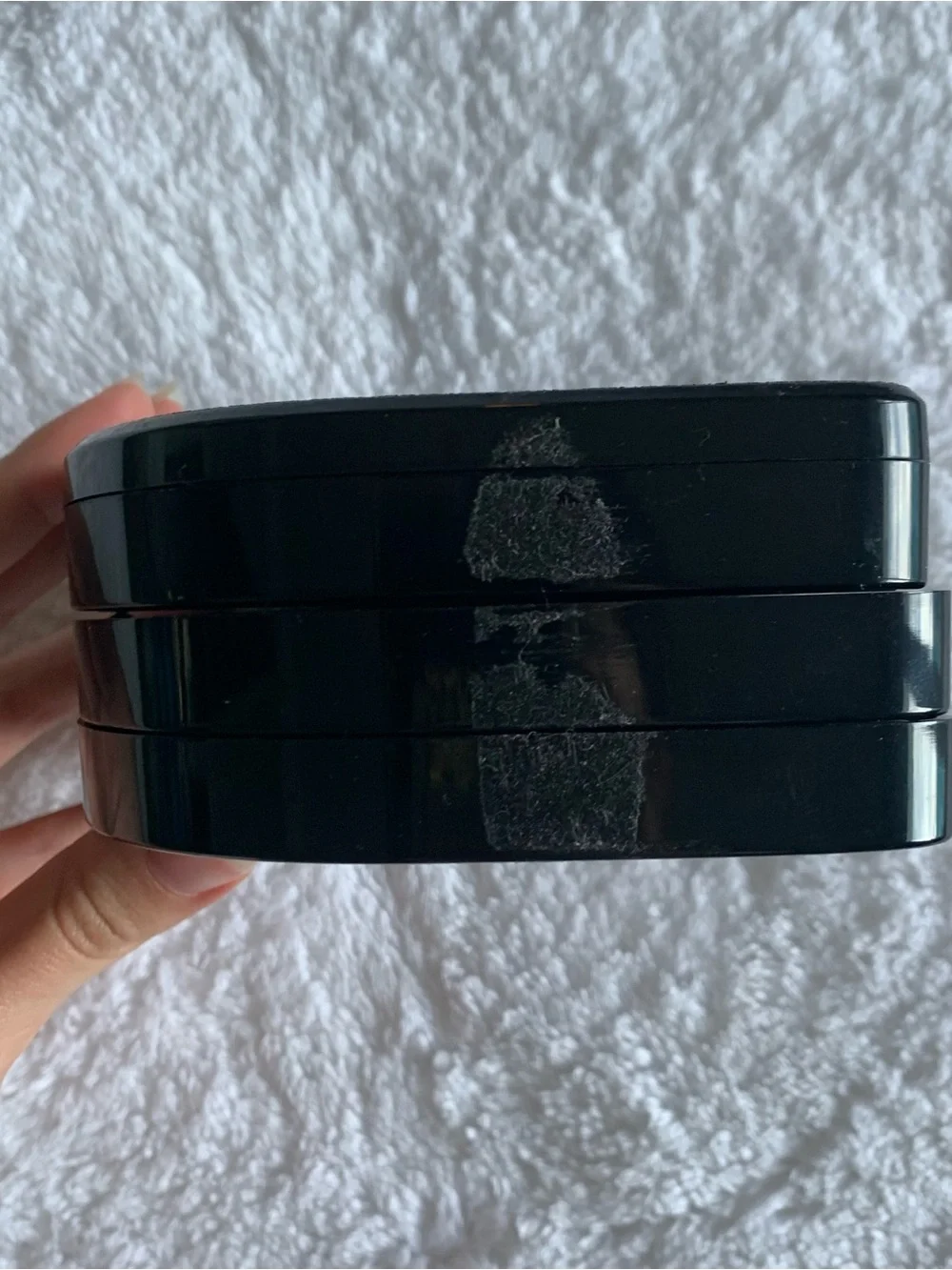 Claire’s Black Glitter Cat 3-Tier Multi-Layer Kids Makeup Palette